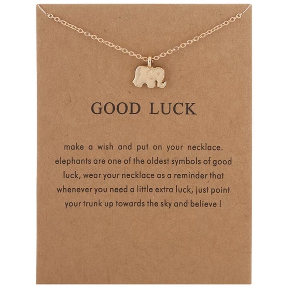 janets_boutique Jewelry - Good Luck Golden Elephant Pendant Necklace